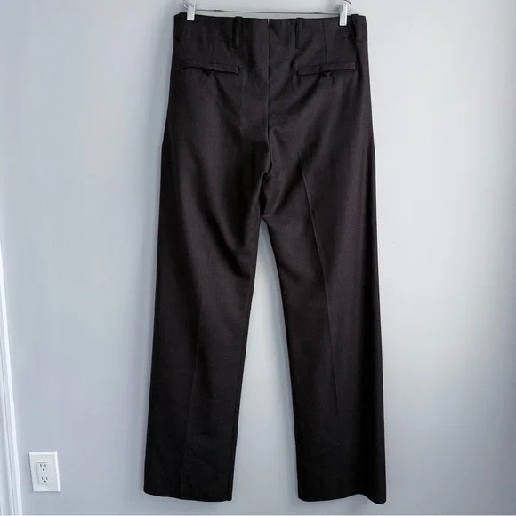 NWT Ferragamo Men’s Pleated Wool Trousers Toni Ganache Brown 52 IT US 36 Pants